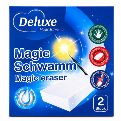Меламінова губка Deluxe Magic Schwamm Magic Eraser, 2 шт